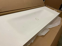 Wastafelblad solid surface 174x51 cm - afbeelding 3 van  4