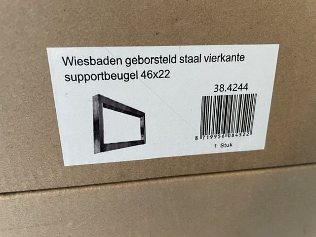Wastafelblad, wave design, glans wit - afbeelding 4 van  5