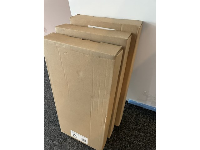 Wastafelblad, wave design, glans wit - afbeelding 5 van  5