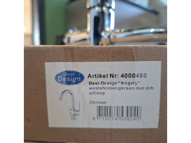 Wastafelkraan best design, angely, chroom - afbeelding 4 van  4