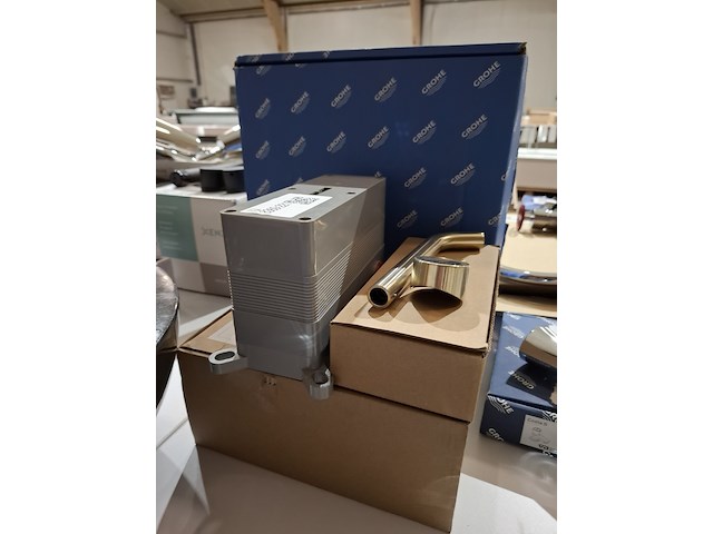 Wastafelkraan brondby, inbouw, messing geborsteld - afbeelding 1 van  4