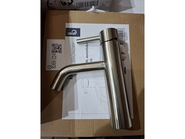 Wastafelkraan brondby xl, nik, brushed nickel - afbeelding 4 van  5