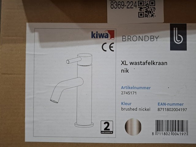 Wastafelkraan brondby xl, nik, brushed nickel - afbeelding 5 van  5