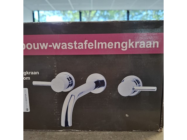 Wastafelkraan, caral, inbouw, chroom - afbeelding 1 van  3