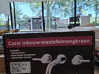 Wastafelkraan, caral, inbouw, chroom - afbeelding 2 van  3