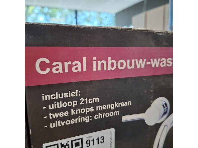 Wastafelkraan, caral, inbouw, chroom - afbeelding 3 van  3
