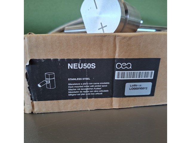 Wastafelkraan cea, neu50s, rvs geborsteld - afbeelding 6 van  6