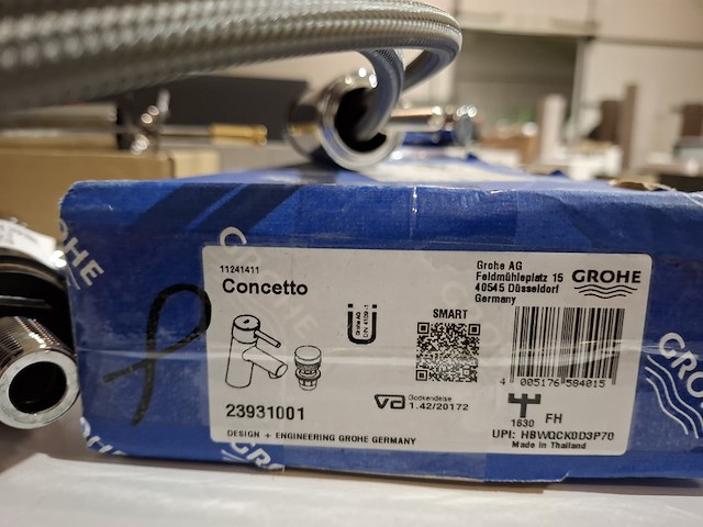 Wastafelkraan grohe, concetto, chroom - afbeelding 4 van  4