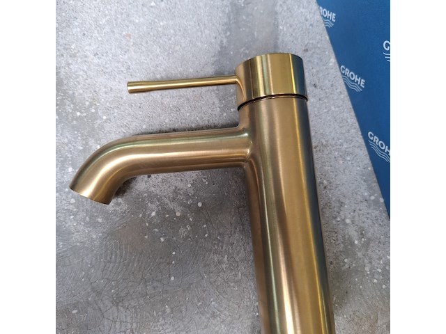 Wastafelkraan, grohe, essence new, goud geborsteld - afbeelding 4 van  5