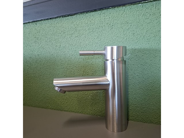 Wastafelkraan high end, rvs geborsteld - afbeelding 2 van  5