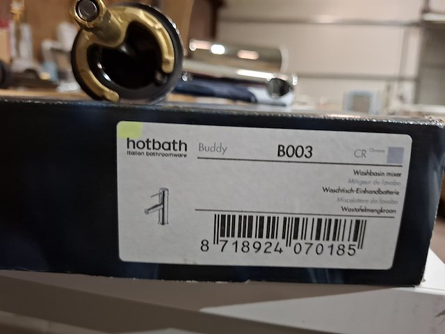 Wastafelkraan hotbath, buddy, chroom - afbeelding 4 van  4