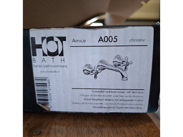 Wastafelkraan hotbath, inbouw - afbeelding 5 van  5