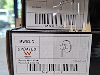 Wastafelkraan, inbouw, chroom - afbeelding 5 van  5