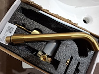 Wastafelkraan inbouw, mat goud - afbeelding 3 van  3