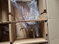 Wastafelkraan met hoge draaibare uitloop, hansgrohe, metris, chroom