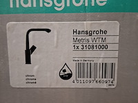 Wastafelkraan met hoge draaibare uitloop, hansgrohe, metris, chroom - afbeelding 4 van  4