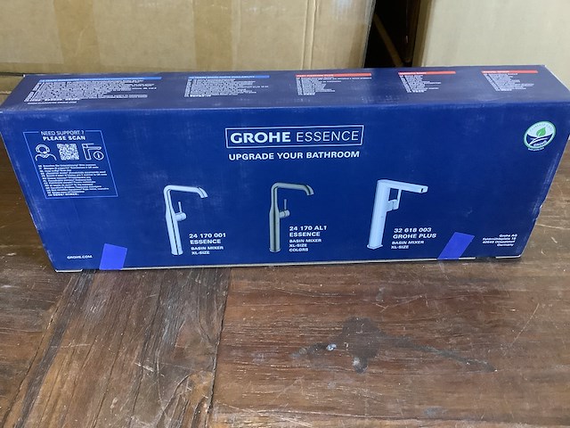 Wastafelkraan opbouw, uitloop 17,9 cm, grohe, 24170001, chroom - afbeelding 2 van  5