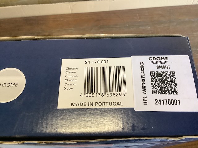 Wastafelkraan opbouw, uitloop 17,9 cm, grohe, 24170001, chroom - afbeelding 4 van  5