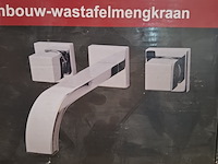 Wastafelkraan, rombo, inbouw, chroom - afbeelding 1 van  3