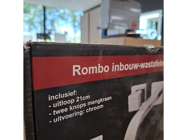 Wastafelkraan, rombo, inbouw, chroom - afbeelding 3 van  3
