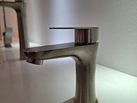 Wastafelkraan rvs geborsteld - afbeelding 1 van  3