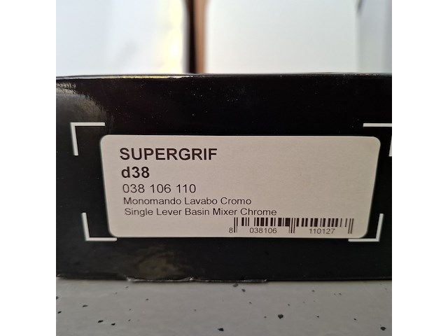 Wastafelkraan supergrif, d38, chroom - afbeelding 5 van  5