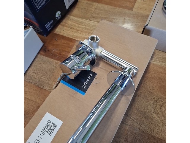 Wastafelkraan supergrif, inbouw, chroom - afbeelding 2 van  6