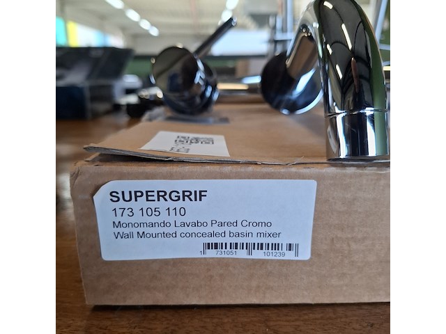 Wastafelkraan supergrif, inbouw, chroom - afbeelding 6 van  6