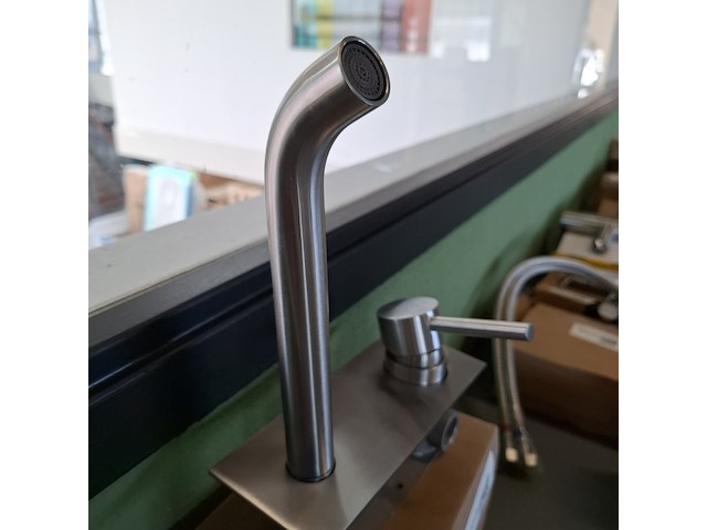 Wastafelkraan ta design, rvs geborsteld - afbeelding 5 van  5