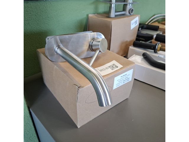 Wastafelkraan ta design, rvs geborsteld - afbeelding 6 van  7