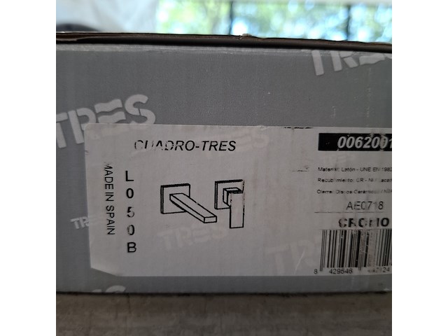 Wastafelkraan, tres, cuado, chroom - afbeelding 1 van  2