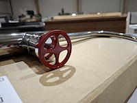 Wastafelkraan vt wonen, brandkraan, rood/chroom - afbeelding 3 van  4