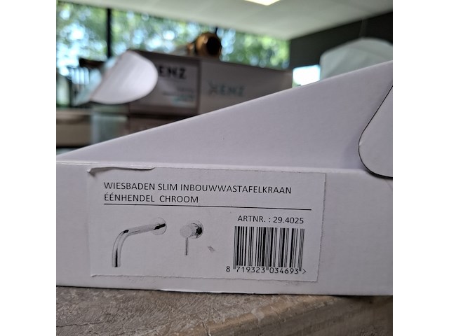 Wastafelkraan, wiesbaden, slim, chroom - afbeelding 2 van  2
