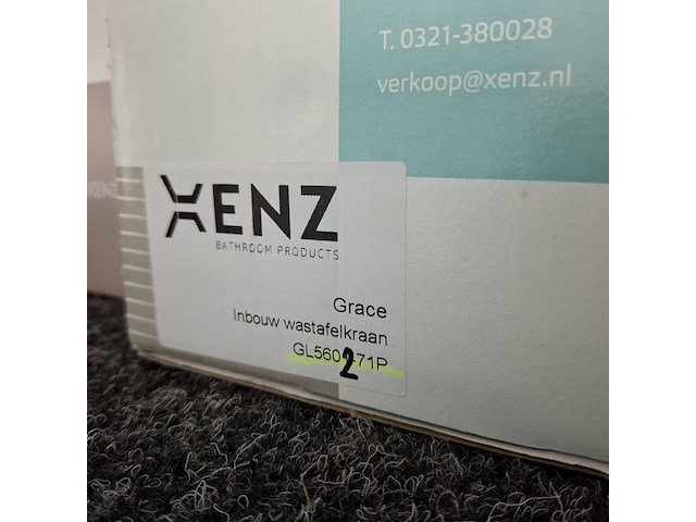 Wastafelkraan, xenz, grace, grafiet geborsteld - afbeelding 5 van  5