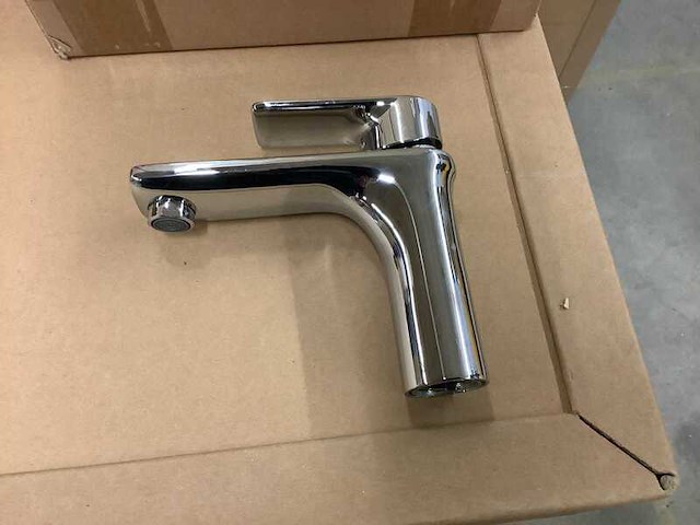 Wastafelmengkraan chroom, karo, hkf093, chroom - afbeelding 1 van  2