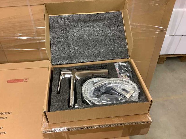 Wastafelmengkraan chroom, karo, hkf093, chroom - afbeelding 2 van  3