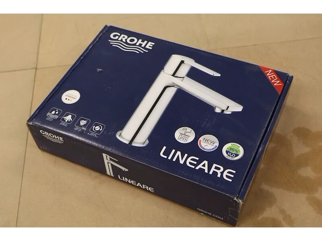 Wastafelmengkraan grohe, lineare new 23106001, chroom - afbeelding 5 van  8