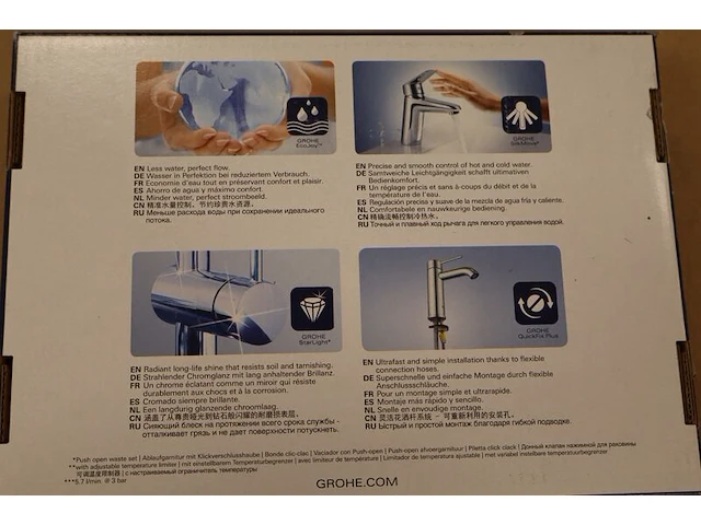 Wastafelmengkraan grohe, lineare new 23106001, chroom - afbeelding 6 van  8