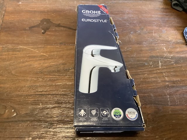 Wastafelmengkraan m-size, zonder waste, grohe, eurostyle, chroom - afbeelding 3 van  4