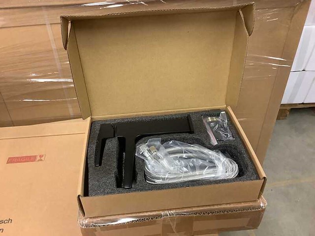 Wastafelmengkraan zwart karo, hkf092, zwart - afbeelding 2 van  2