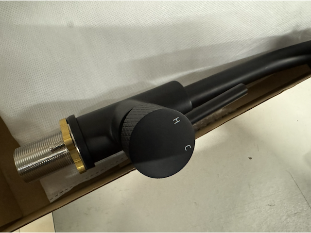 Wastafelmengkraan zwart wb - afbeelding 2 van  2