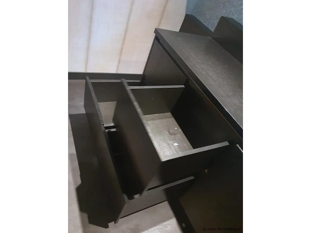 Wastafelmeubel incl. wasbak, kraan & wandplank - afbeelding 4 van  6