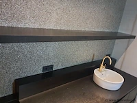 Wastafelmeubel incl. wasbak, kraan & wandplank - afbeelding 2 van  6