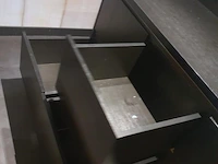 Wastafelmeubel incl. wasbak, kraan & wandplank - afbeelding 4 van  6
