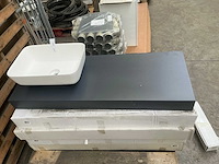 Wastafelmeubel met waskom 120cm - afbeelding 2 van  6