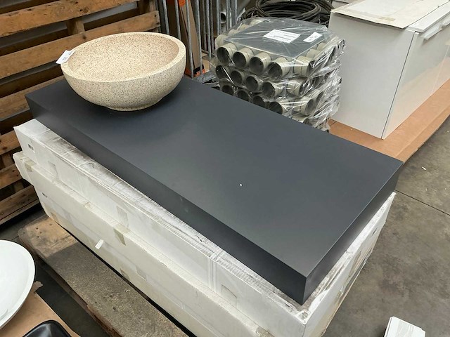 Wastafelmeubel met waskom 120cm - afbeelding 1 van  6