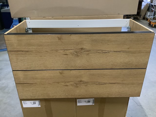 Wastafelonderbouw 100 cm, loft-game 251276, eiken cognac - afbeelding 4 van  6