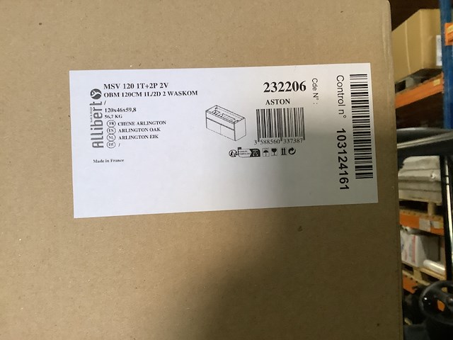 Wastafelonderbouw 120 cm, 232206, eiken cognac - afbeelding 3 van  3