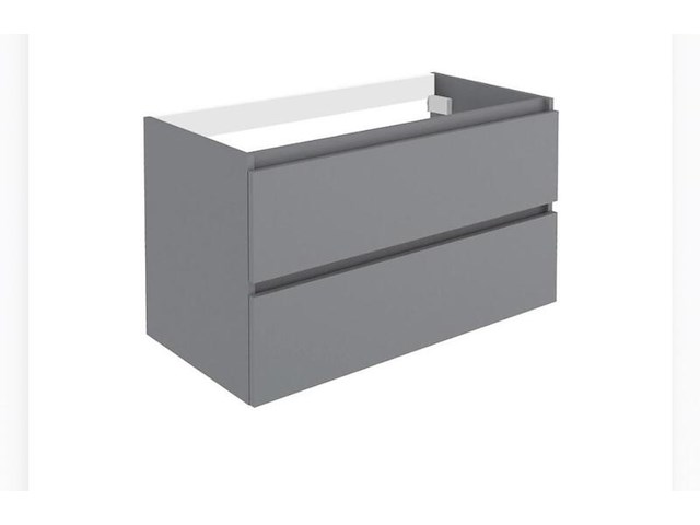 Wastafelonderbouw 90 cm + 1 wastafel, lunik 245118, grijs - afbeelding 5 van  8