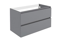 Wastafelonderbouw 90 cm + 1 wastafel, lunik 245118, grijs - afbeelding 5 van  8